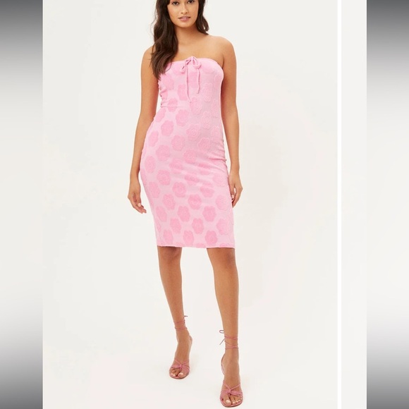 NWT Frankie’s bikinis hope terry strapless dress - Picture 2 of 7